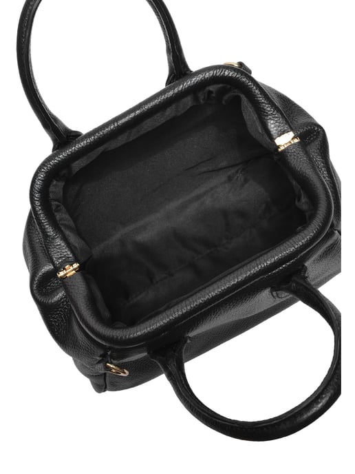 Isabella Rhea Zwart Rundleer Tas - Image 4