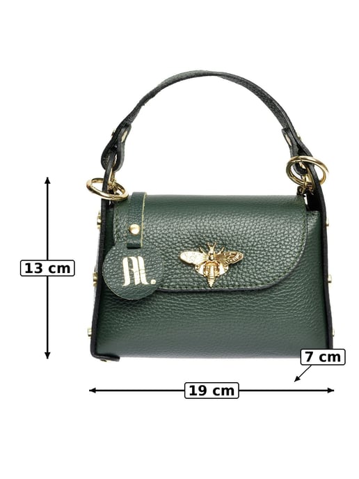 Anna Luchini Groen Rundleer Tas - Image 6
