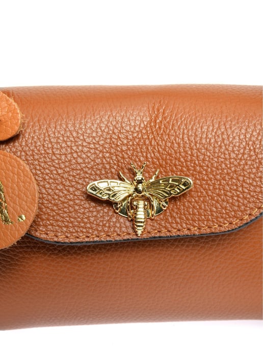 Anna Luchini Brown Rundleer Tas - Image 3
