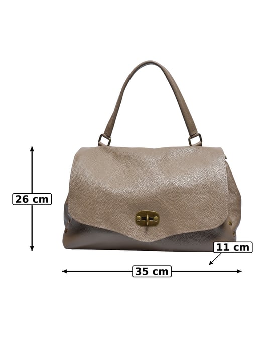Anna Luchini Beige Rundleer Tas - Image 5