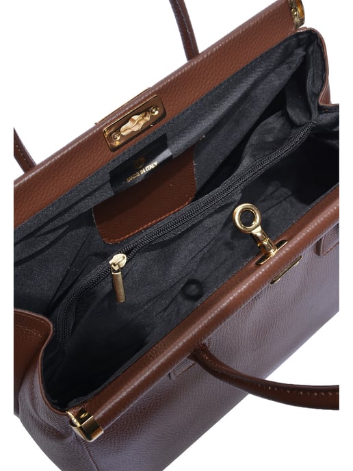 Anna Luchini Bordeauxrood Rundleer Tas - Image 4