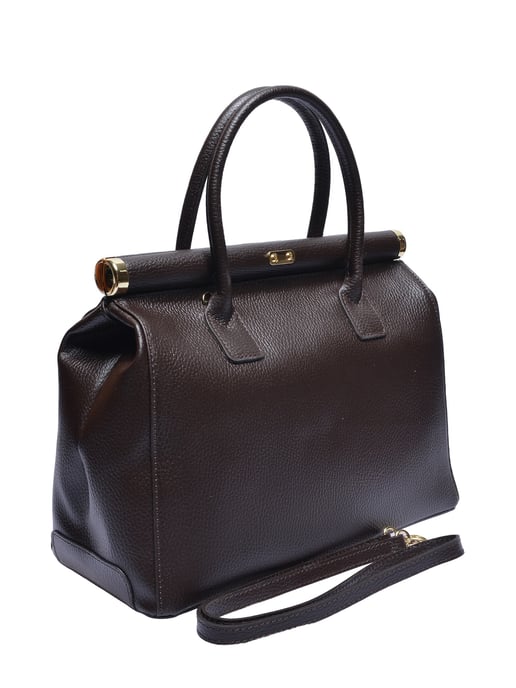 Anna Luchini Bordeauxrood Rundleer Tas - Image 2