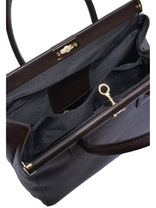Anna Luchini Bordeauxrood Rundleer Tas - Image 3