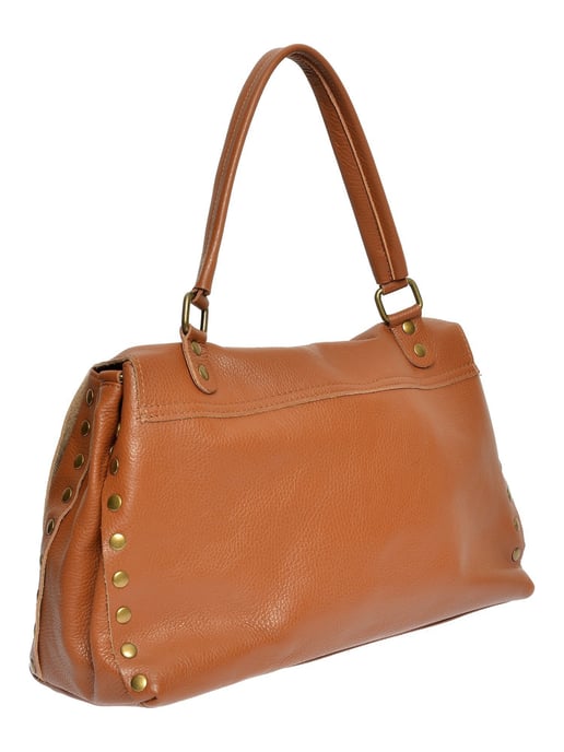 Anna Luchini Brown Rundleer Tas - Image 2