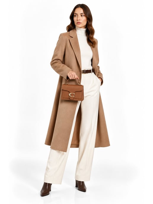 Roberta M COGNAC Rundleer Tas - Image 6