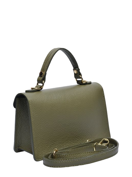 Roberta M Tweekleurig Rundleer Tas - Image 2