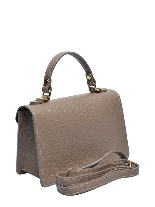Roberta M Beige Rundleer Tas - Image 2