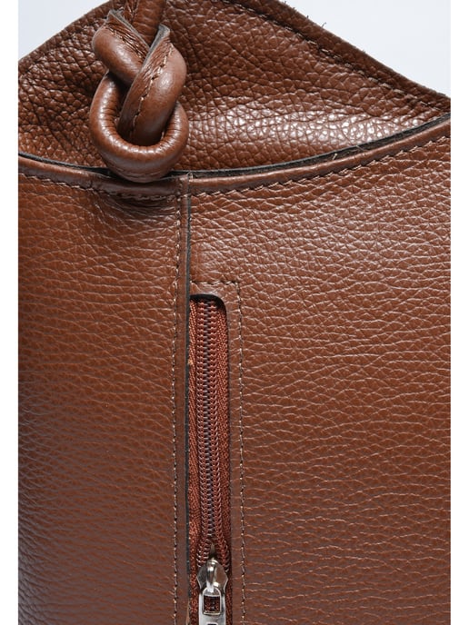 Anna Luchini Bordeauxrood Rundleer Tas - Image 3