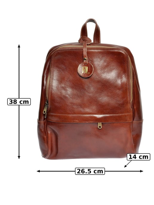 Anna Luchini Bordeauxrood Rundleer Tas - Image 4