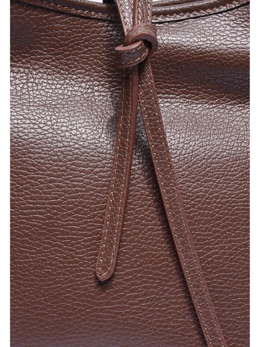 Anna Luchini Bordeauxrood Rundleer Tas - Image 3