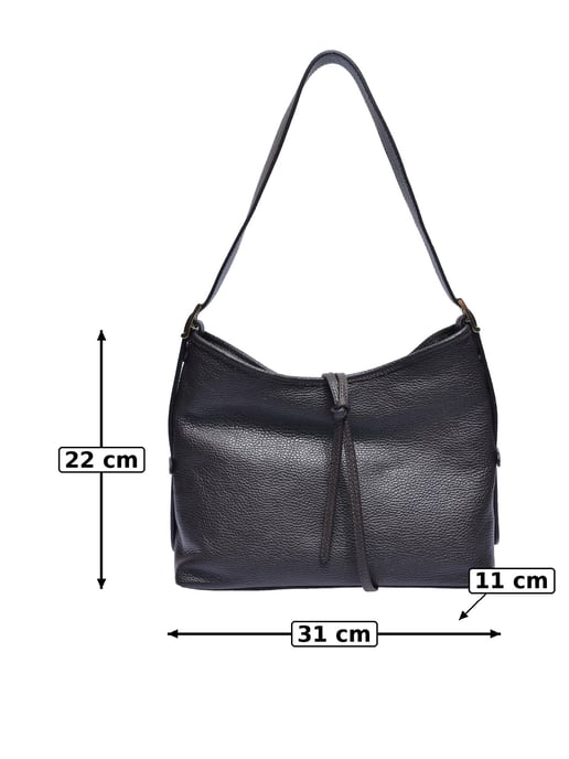Anna Luchini Bordeauxrood Rundleer Tas - Image 4