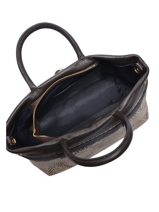 Isabella Rhea Bordeauxrood Rundleer Tas - Image 4