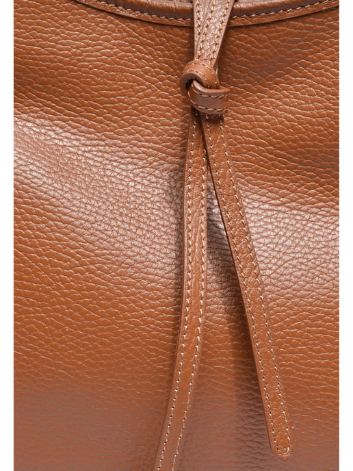 Anna Luchini Brown Rundleer Tas - Image 3