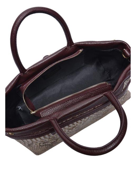 Isabella Rhea Bourgondië Rundleer Tas - Image 4