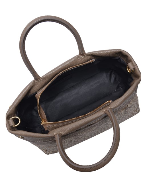 Isabella Rhea Beige Rundleer Tas - Image 4