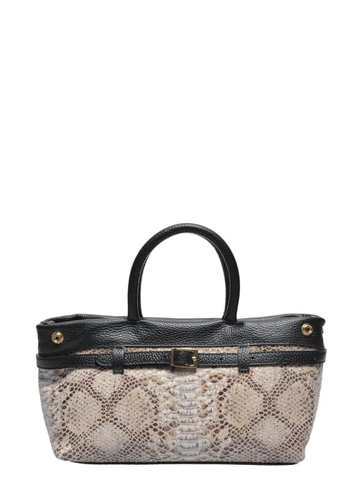 Isabella Rhea Zwart Rundleer Tas - Image 1