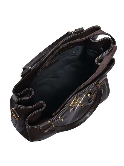 Anna Luchini Bordeauxrood Rundleer Tas - Image 3