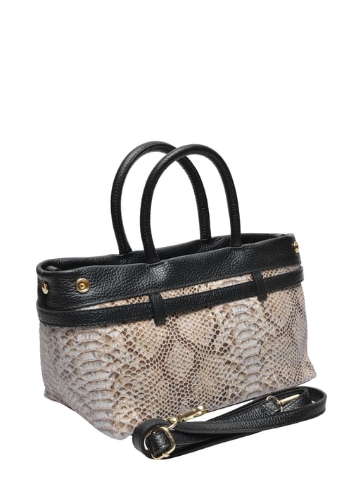 Isabella Rhea Zwart Rundleer Tas - Image 2