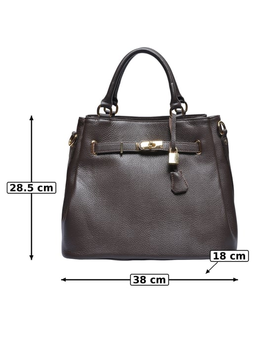 Anna Luchini Bordeauxrood Rundleer Tas - Image 4