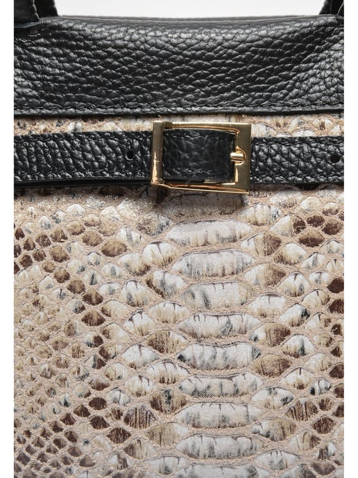 Isabella Rhea Zwart Rundleer Tas - Image 3