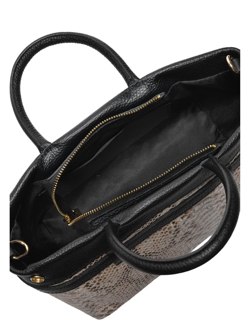 Isabella Rhea Zwart Rundleer Tas - Image 4