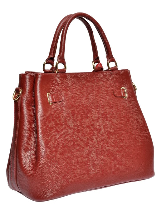 Anna Luchini Rood & VINO Rundleer Tas - Image 2