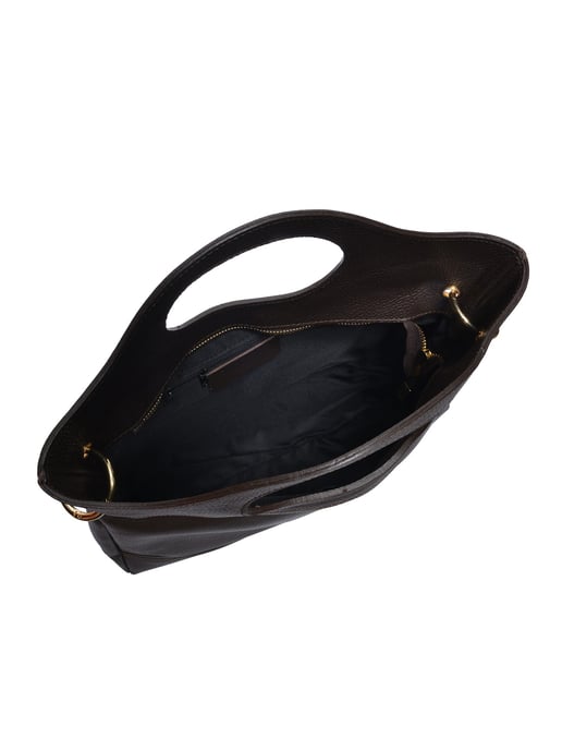 Anna Luchini Bordeauxrood Rundleer Tas - Image 4