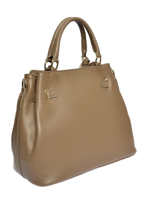 Anna Luchini Beige Rundleer Tas - Image 2