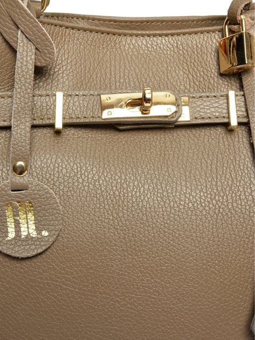 Anna Luchini Beige Rundleer Tas - Image 3