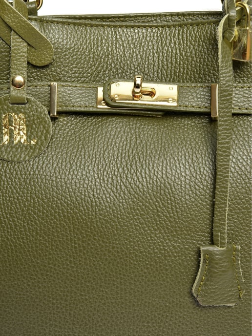 Anna Luchini Groen Rundleer Tas - Image 3