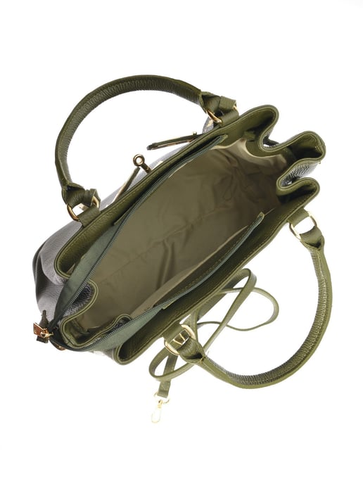 Anna Luchini Groen Rundleer Tas - Image 4