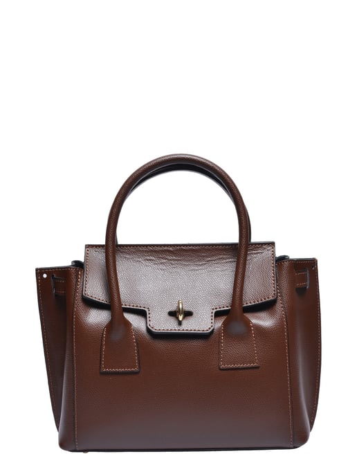Isabella Rhea Bordeauxrood Rundleer Tas - Image 1