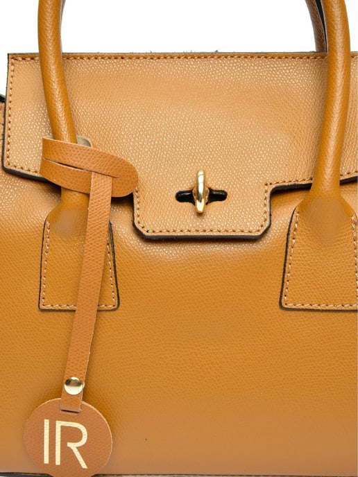 Isabella Rhea Brown Rundleer Tas - Image 3