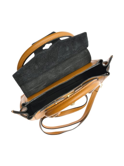 Isabella Rhea Brown Rundleer Tas - Image 4