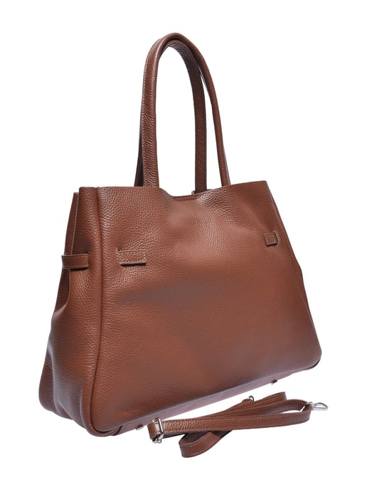 Anna Luchini Bordeauxrood Rundleer Tas - Image 2