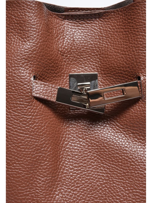 Anna Luchini Bordeauxrood Rundleer Tas - Image 3