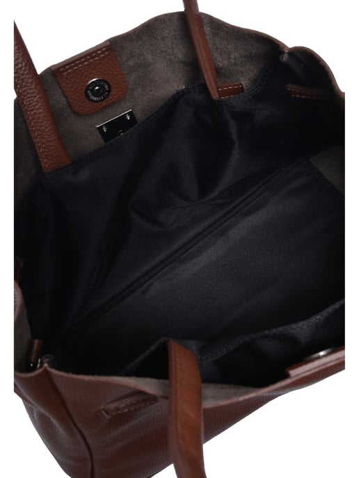 Anna Luchini Bordeauxrood Rundleer Tas - Image 4