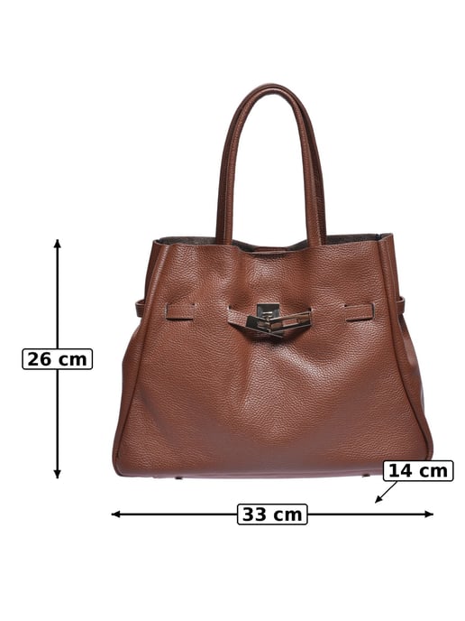 Anna Luchini Bordeauxrood Rundleer Tas - Image 5