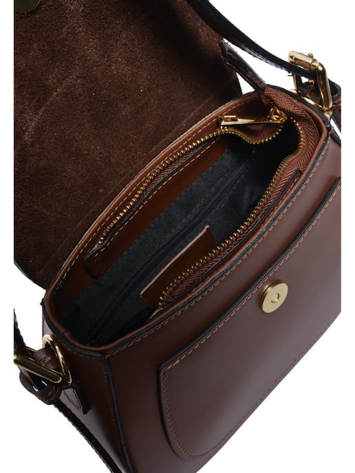 Isabella Rhea Bordeauxrood Rundleer Tas - Image 4