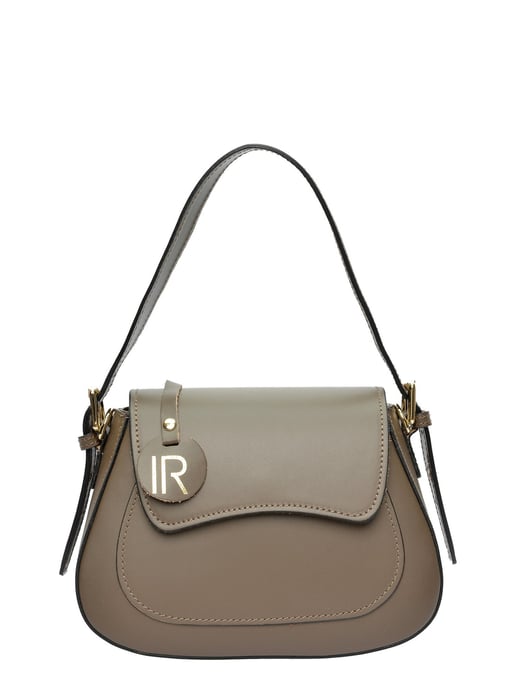 Isabella Rhea Beige Rundleer Tas - Image 1
