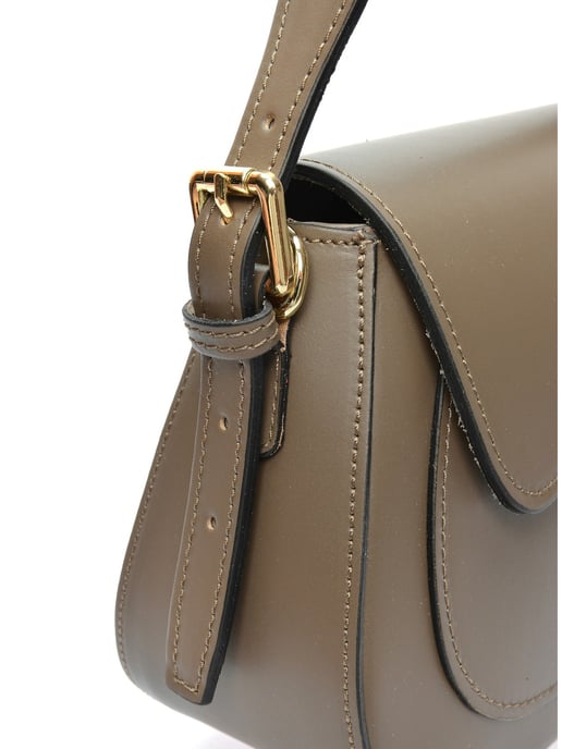 Isabella Rhea Beige Rundleer Tas - Image 3