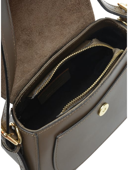 Isabella Rhea Beige Rundleer Tas - Image 4