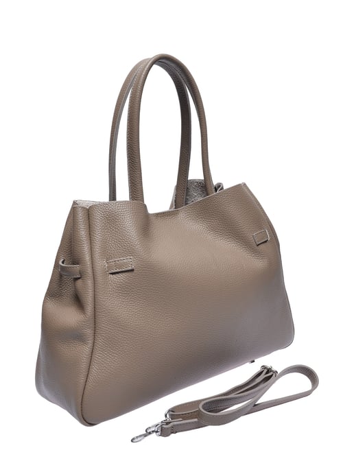 Anna Luchini Beige Rundleer Tas - Image 2