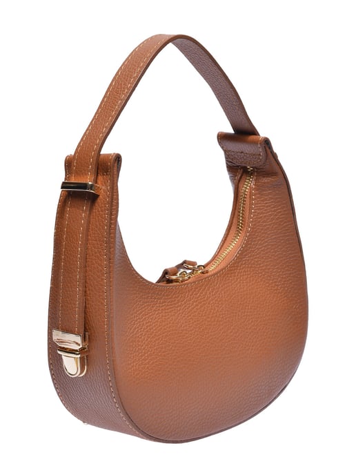 Isabella Rhea Brown Rundleer Tas - Image 2
