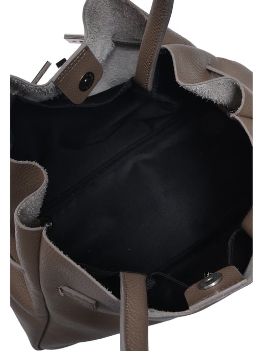 Anna Luchini Beige Rundleer Tas - Image 4