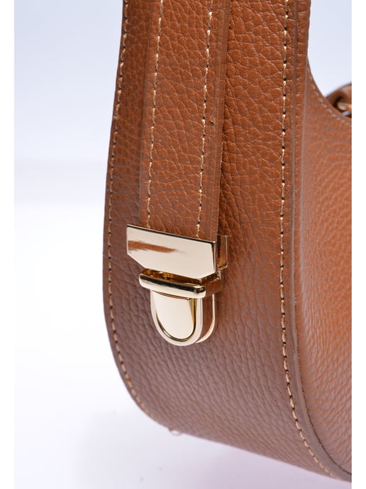 Isabella Rhea Brown Rundleer Tas - Image 3