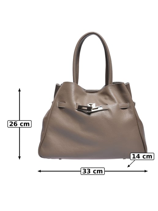 Anna Luchini Beige Rundleer Tas - Image 5