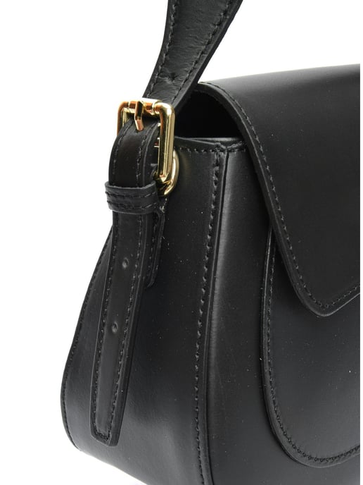 Isabella Rhea Zwart Rundleer Tas - Image 3