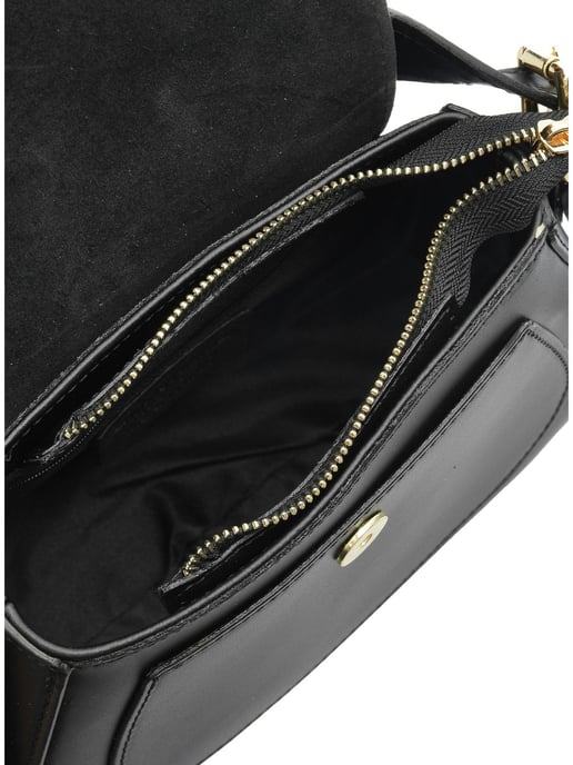 Isabella Rhea Zwart Rundleer Tas - Image 4
