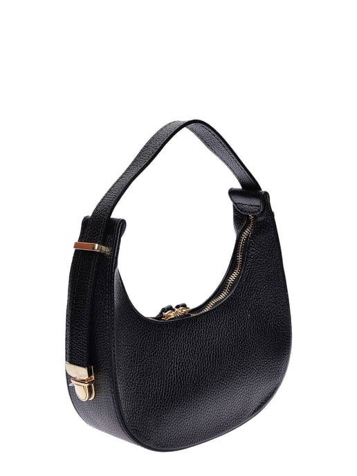 Isabella Rhea Zwart Rundleer Tas - Image 2